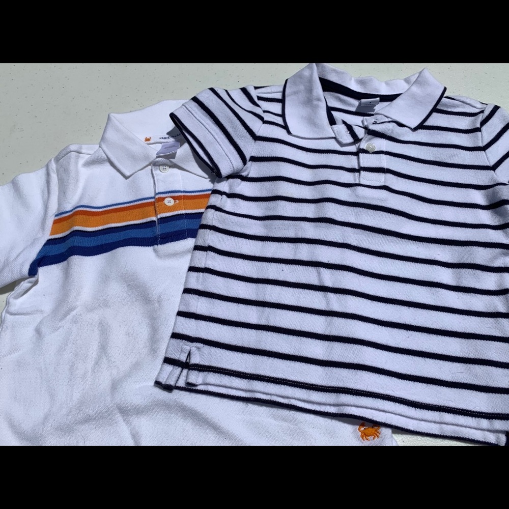 Janie and Jack boys size 3, summer polos